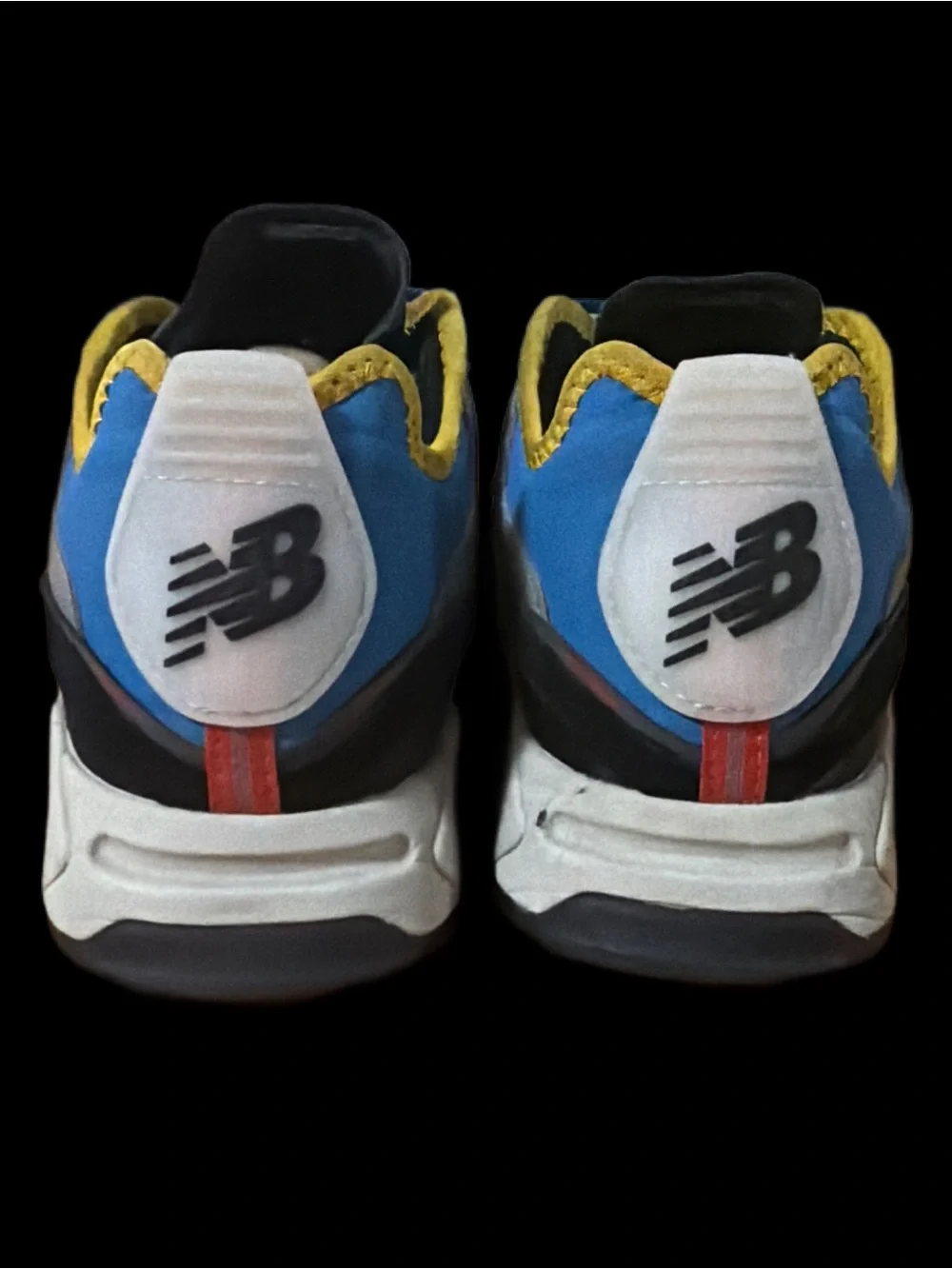 New Balance X-RACER Men’s size 10.5 Blue & Yellow Runners GUC